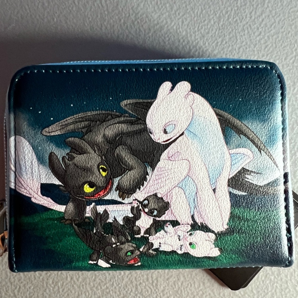 Loungefly How To Train Your Dragon Toothless & Light Fury Babies Mini Wallet